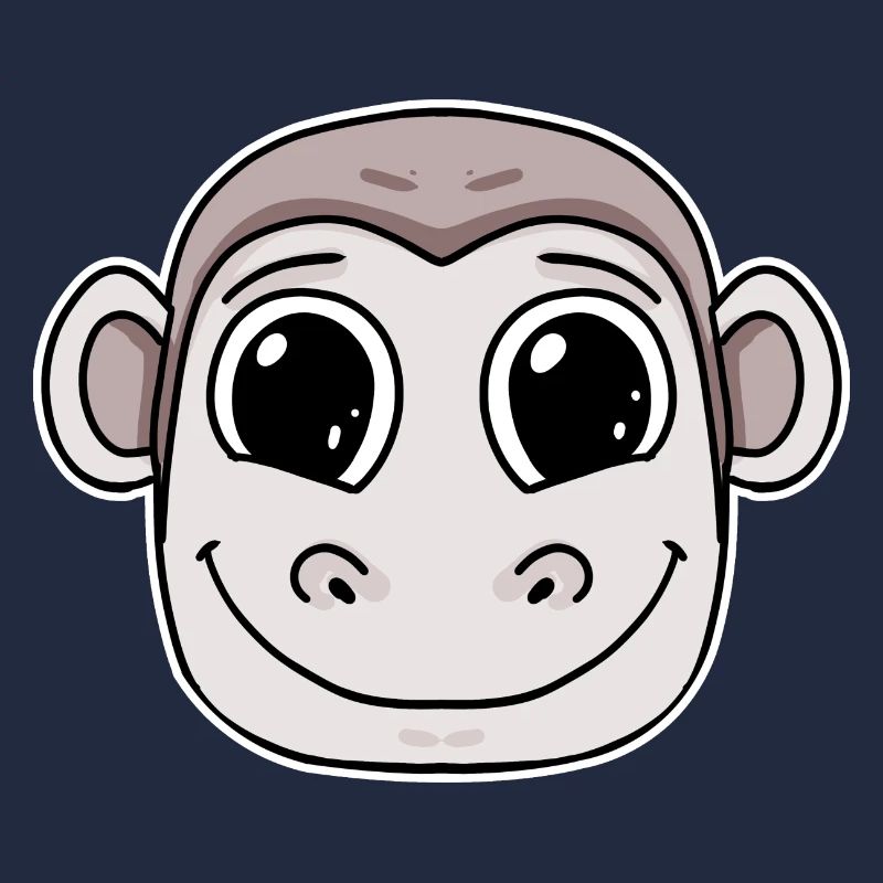 Affe Kopf Tier
