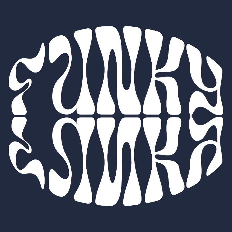 Conception typographique de musique funky