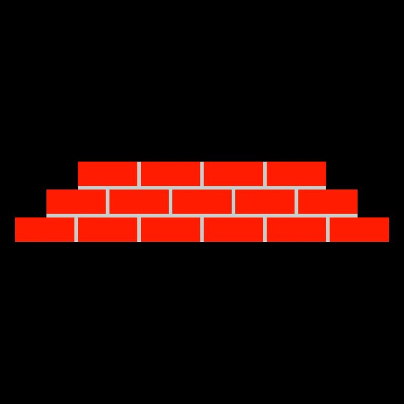 mur briques rouge ciment