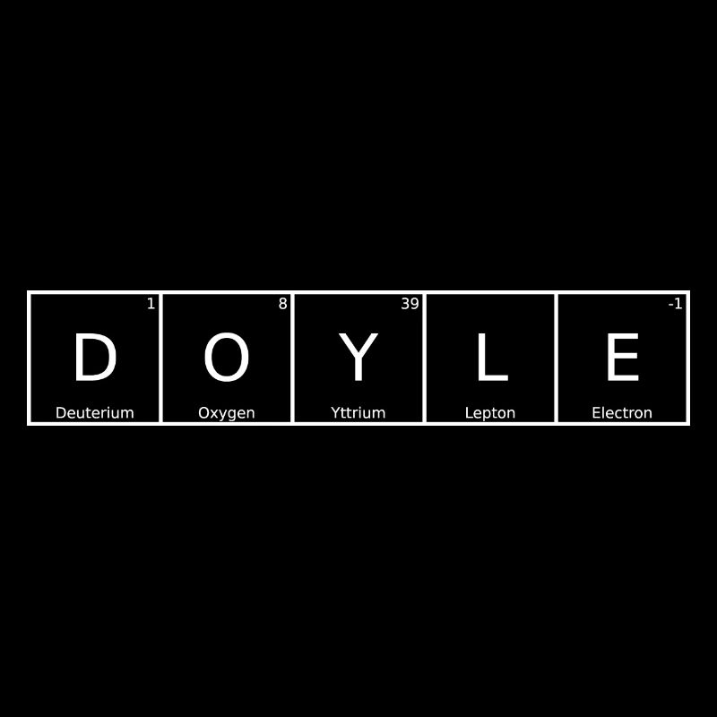 Doyle Nom Prénom Chimie Éléments du tableau périodique