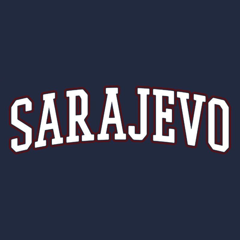 Lettres en gras de Sarajevo