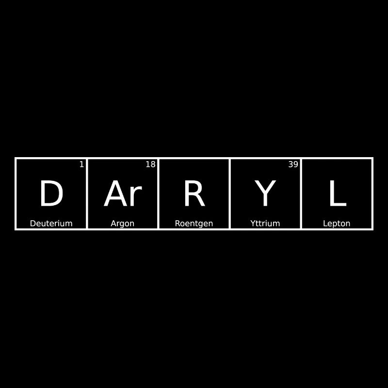 Darryl Nom Prénom Chimie Éléments du tableau périodique