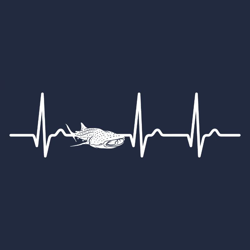 Courbe ECG - courbe cardiaque - pouls - requin-baleine - océan