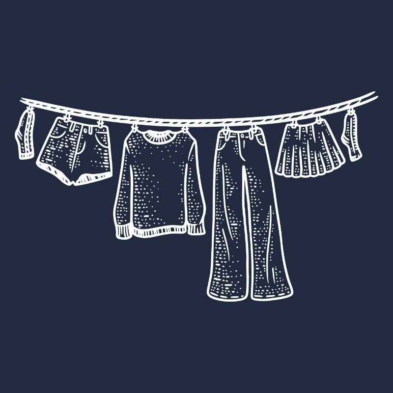 Corde à linge Dessiné à la main Drôle