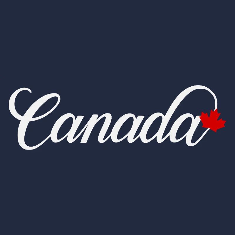 Écriture canadienne avec feuille d’érable