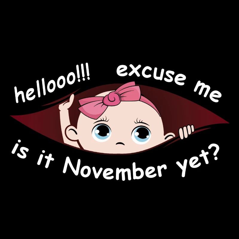 Excusez-moi est-ce novembre mais drôle de fille de maternité