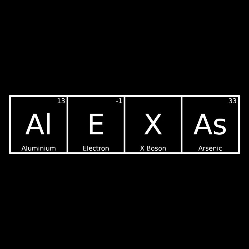 Alexa's Name First Name Chemistry Periodic Table Elements