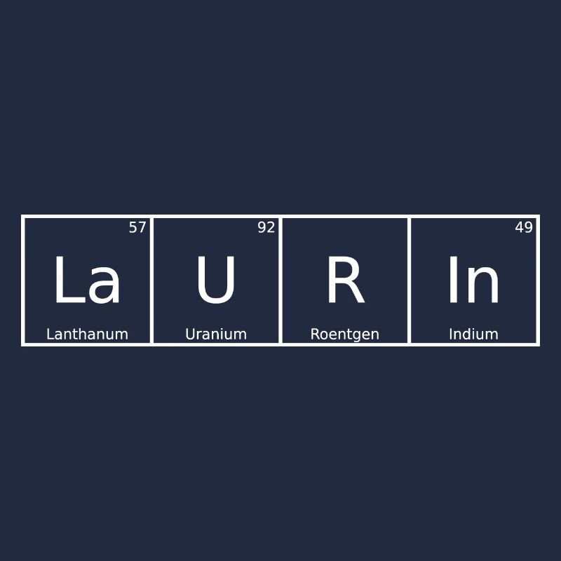 Laurin Name First Name Chemistry Periodic Table Elements