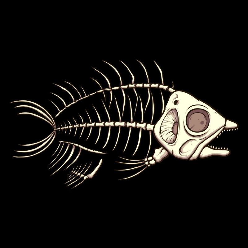 Fisch-Skelett