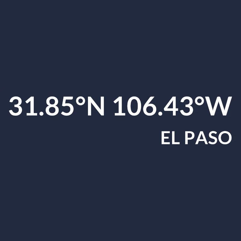 Coordonnées El Paso, Texas, États-Unis