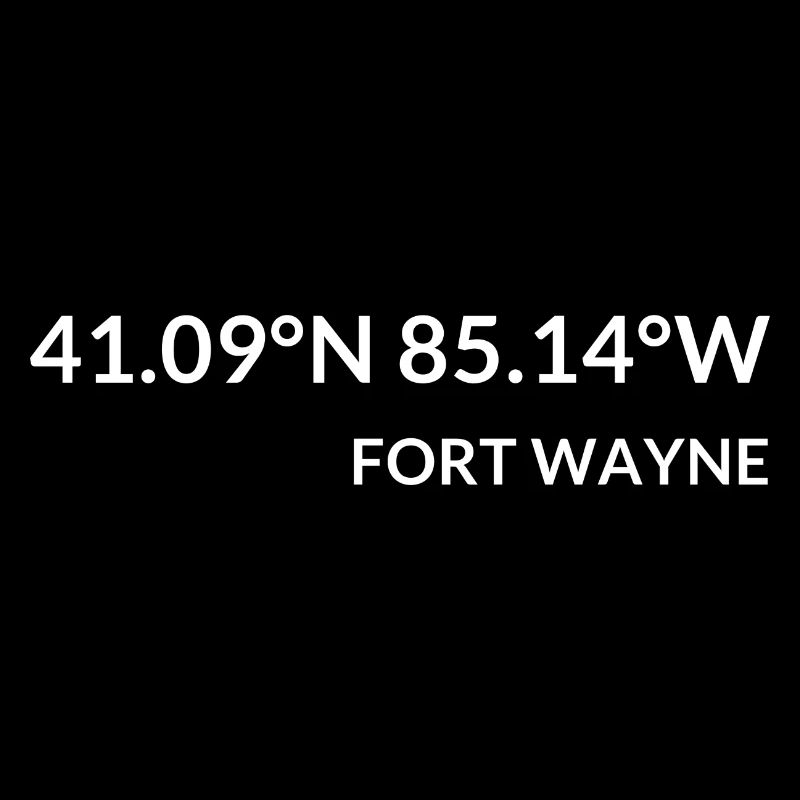 Fort Wayne, Indiana, USA Coordinates