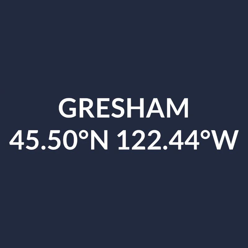 Coordonnées de Gresham, Oregon, États-Unis