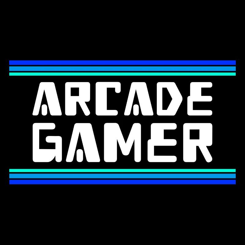 Arcade Gamer RetroGaming Bleu
