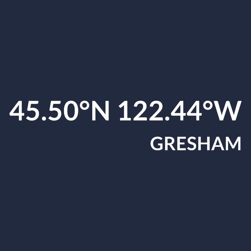Coordonnées de Gresham, Oregon, États-Unis