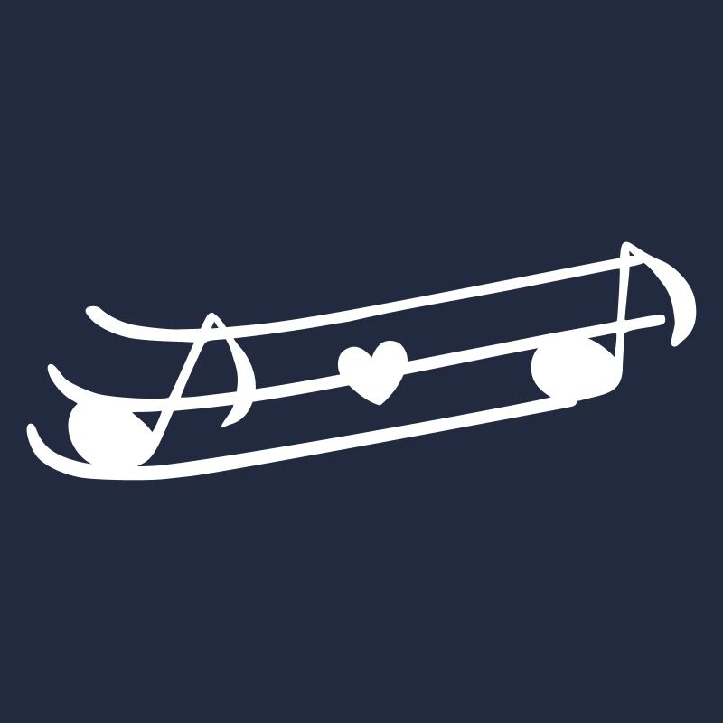 Music notes with heart