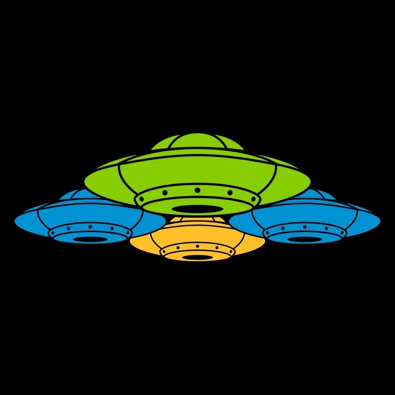 Groupe coloré d’escadrons d’OVNI