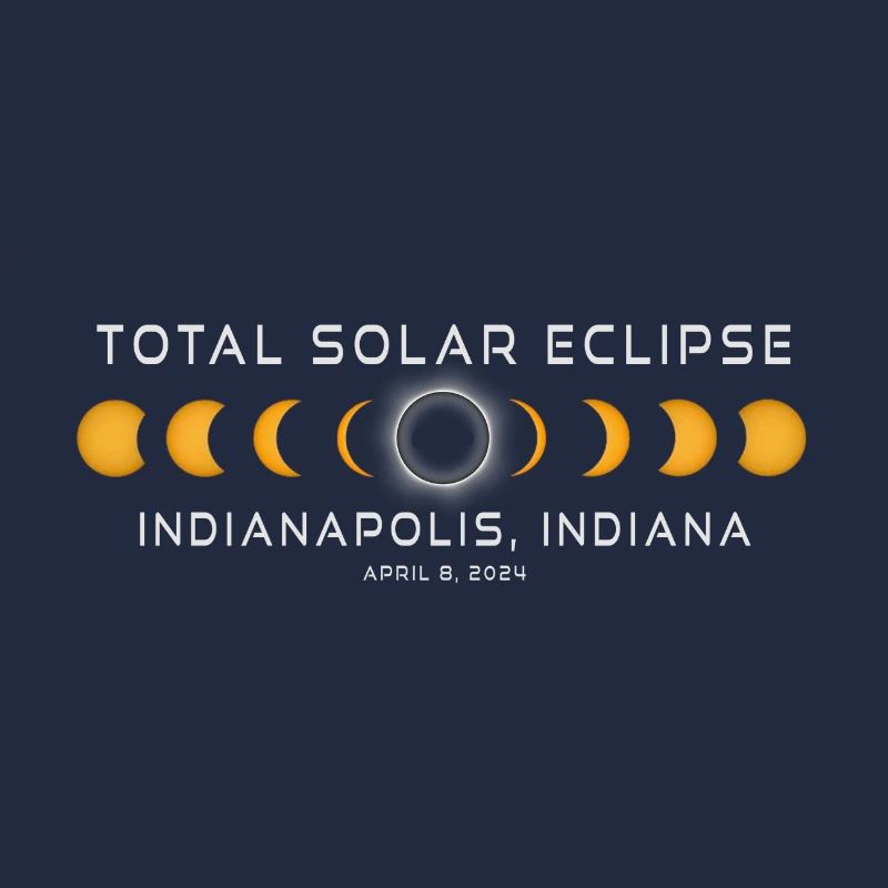 Indianapolis Indiana Eclipse de Soleil 2024 8 avril