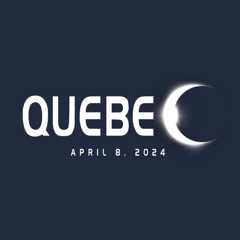 Québec Canada Eclipse Souvenir 8 avril 2024