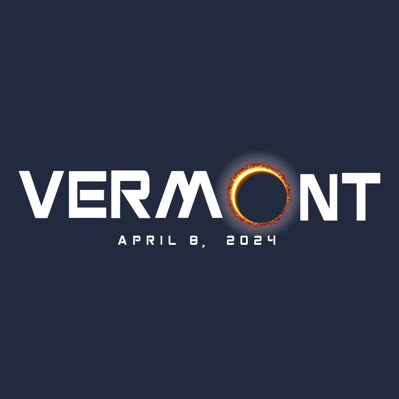 Vermont 2024 Eclipse Souvenir 8 avril