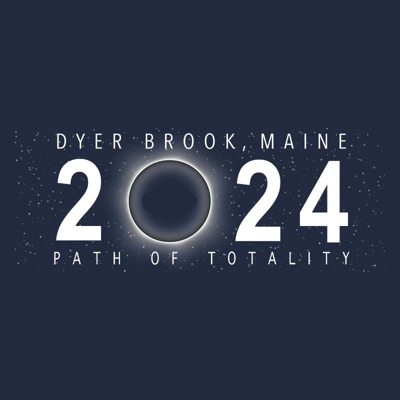 Eclipse de Soleil Dyer Brook Maine 8 avril 2024