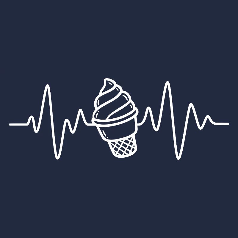 Softeis Eis Creme Herzschlag