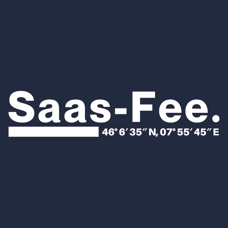Saas-Fee coordinates Valais Switzerland