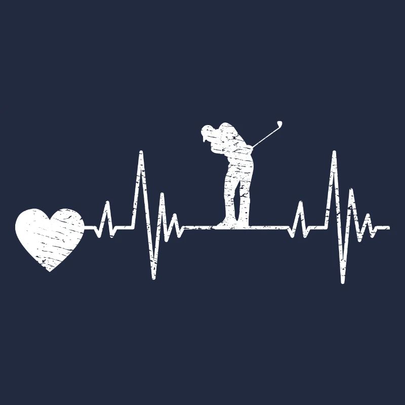 Golf Spruch Golfball Golfschläger Golfspielerin