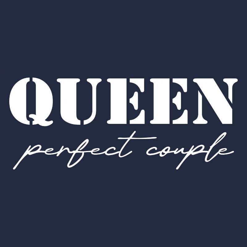 King and Queen Queen gift white