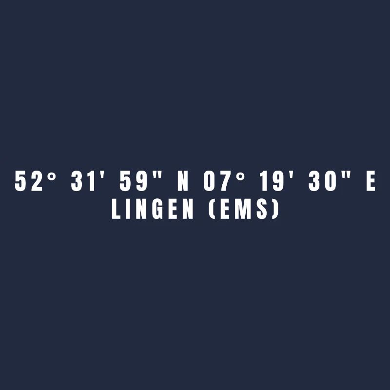 Lingen (Ems), Lower Saxony, Coordinates