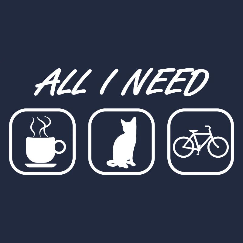 Chat vélo café