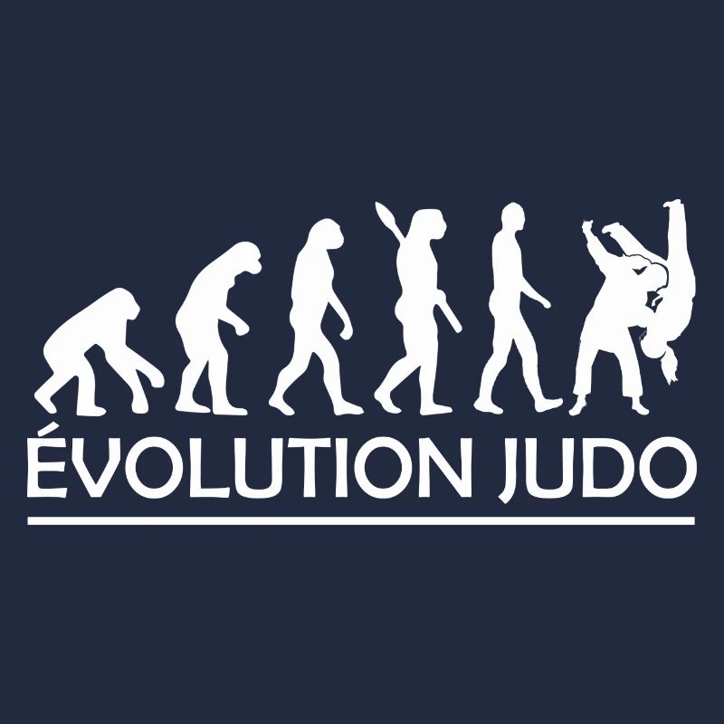 Evolution Judo / cadeau humour judo