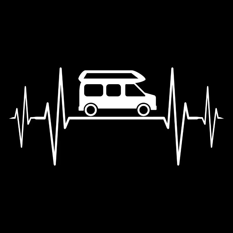 Camper Campervan Van Herzschlag EKG Bus Camping