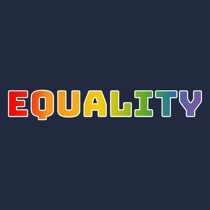 Regenbogen CSD Shirt equality 1 weiss