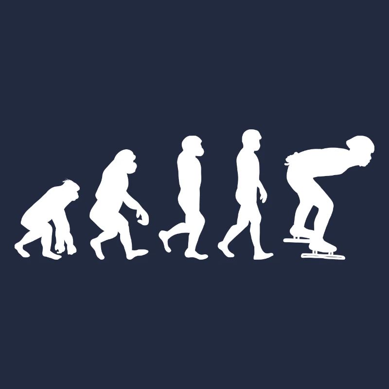 Eisschnelllauf Eisschnelllauf Schlittschuhlauf Evolution