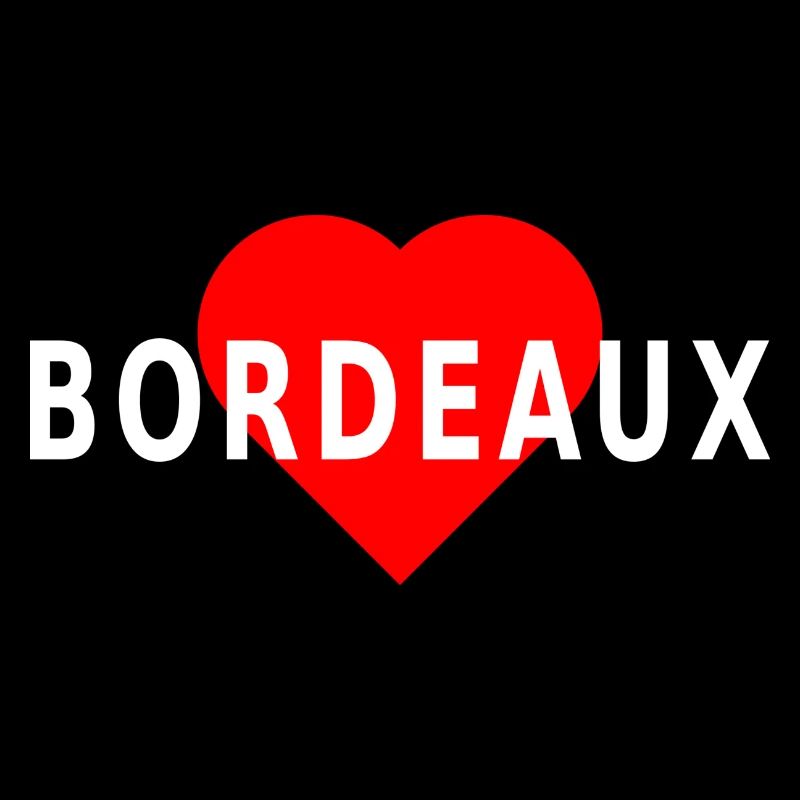 Bordeaux, coeur rouge
