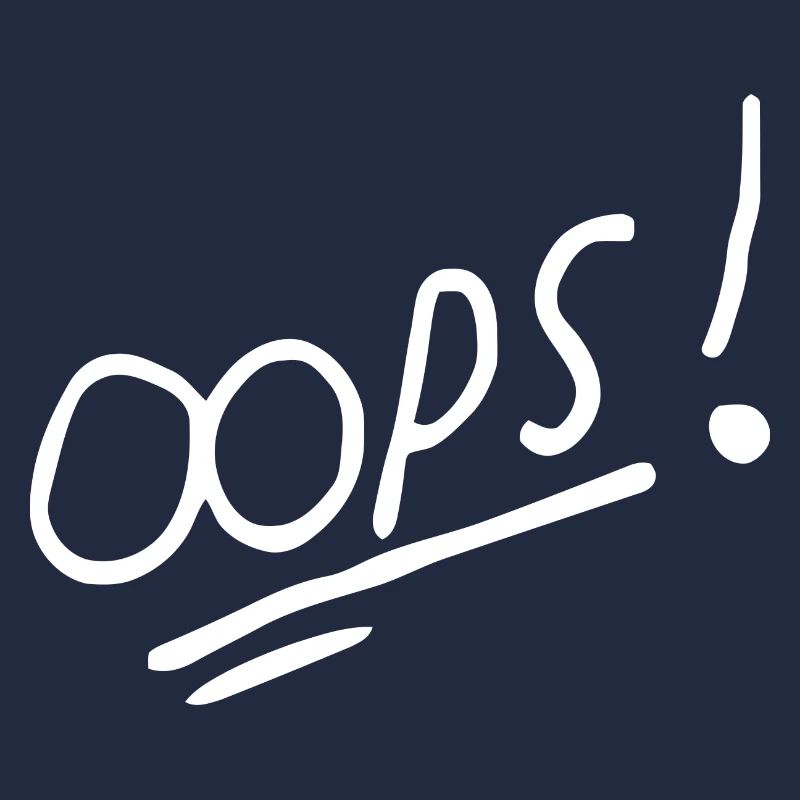 Vibrant Oops Handwritten Text Design