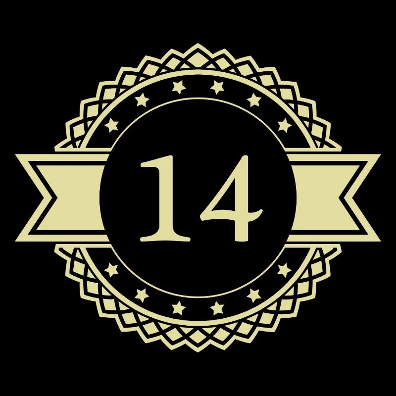 14 Number Emblem