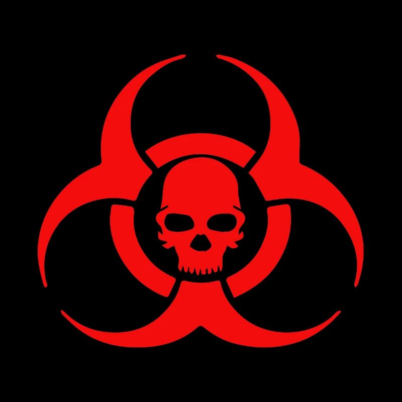 Icône de crâne Biohazard