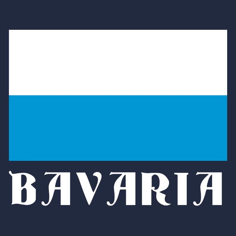 Bavaria Flagge mit gotischem Text