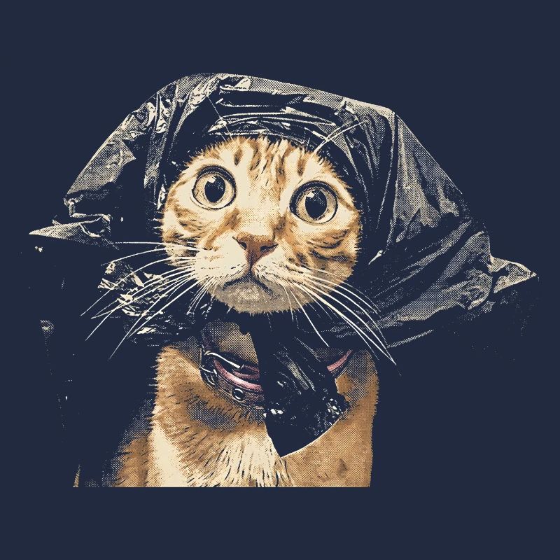 Fantôme du pelage de chat dans l’ombre