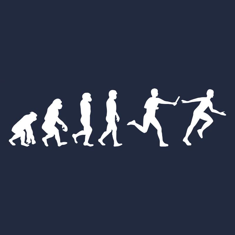 Staffellauf Athlet Leichtathletik Evolution