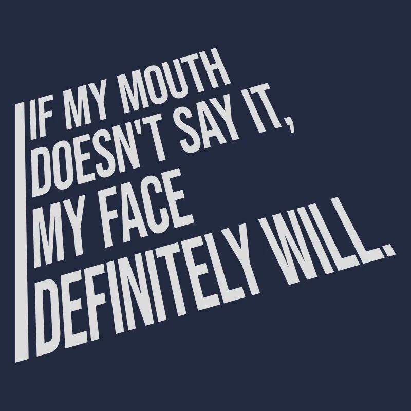 my face definitely will
