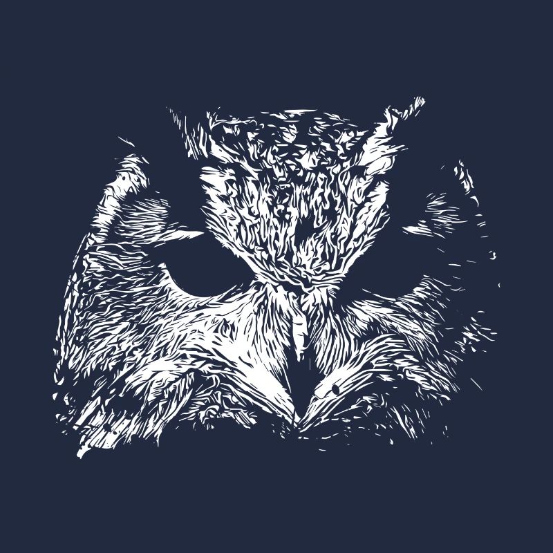 Hibou effrayant