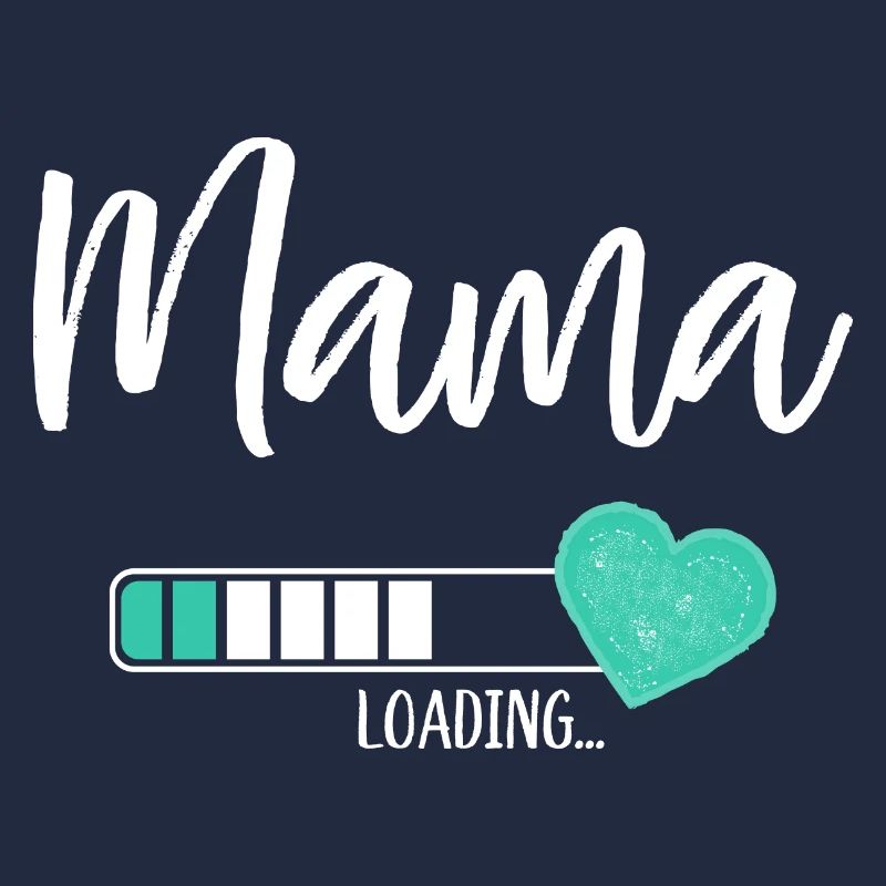 Mama Loading Herz Baby Junge Werdende Mama