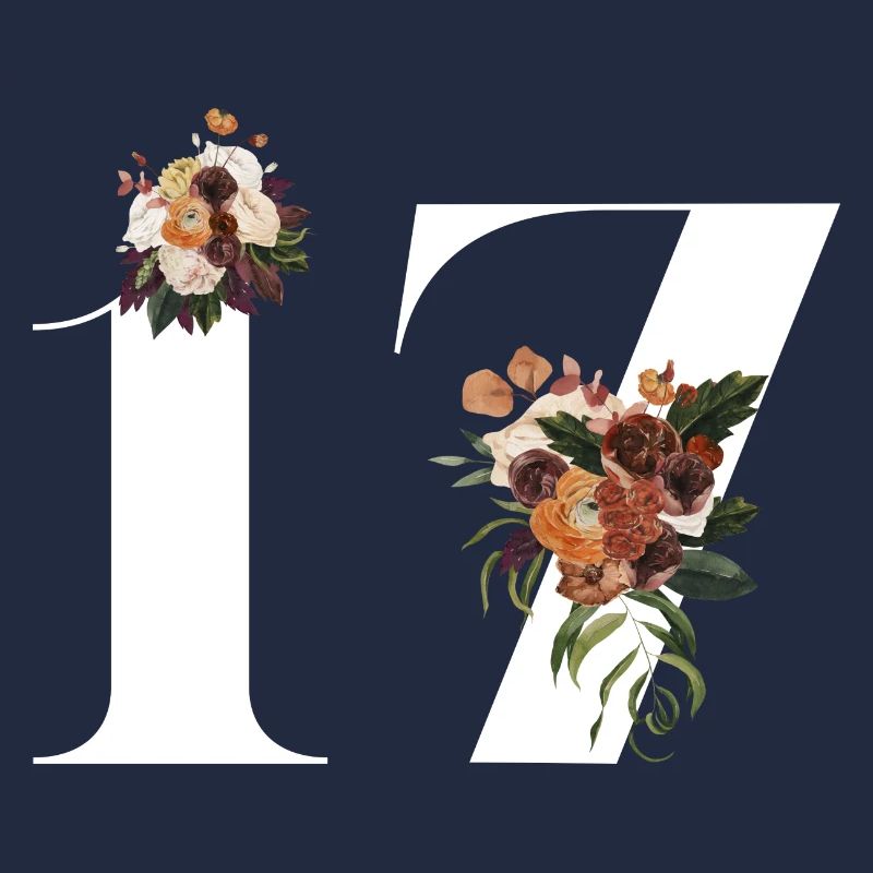 17e anniversaire fleuris (Cadeau de 17 ans)