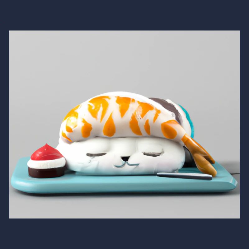 Phoque de sushi endormi