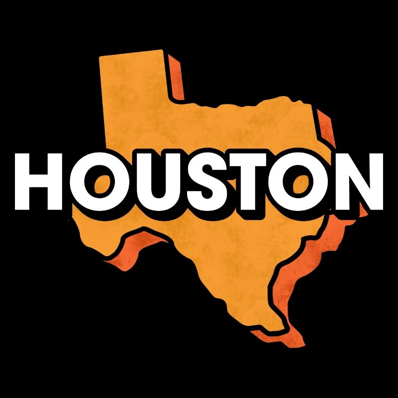 Houston Map Design for Proud Houston Residents
