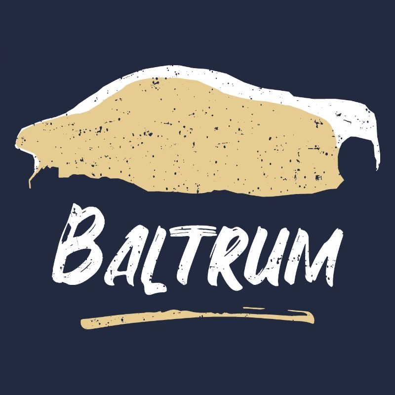 Baltrum | Vintage retro map