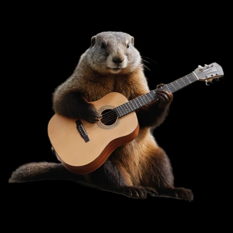 marmot musician guitar