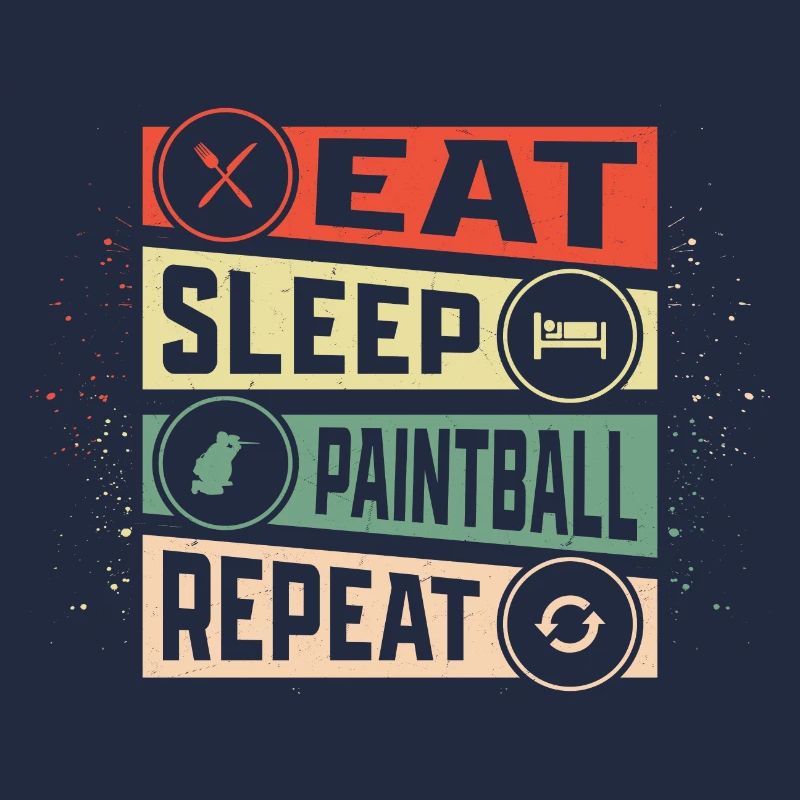 Eat Sleep Paintball Repeat Tactical Player Paintba